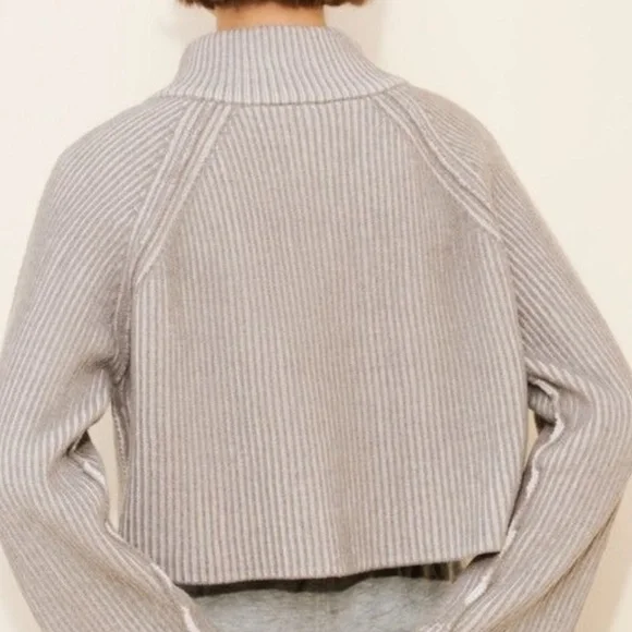 Free People Greta Half Zip Sweater - Picture 3 of 4